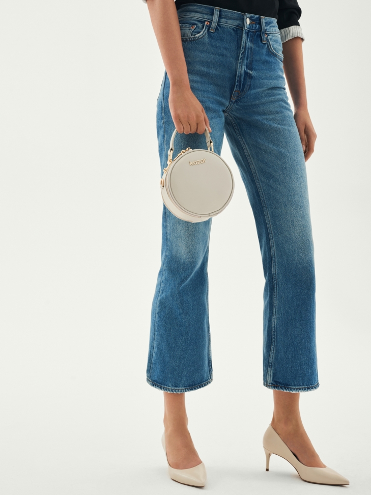 Décolleté da donna color crema STONE