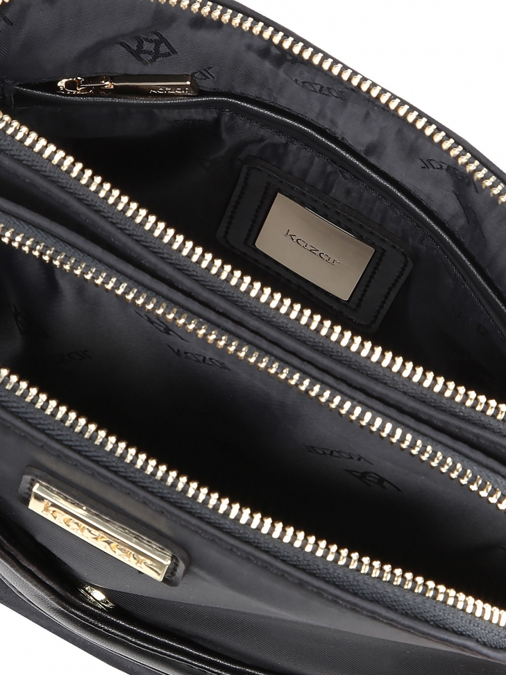 Borsa messenger nera da donna POLINE