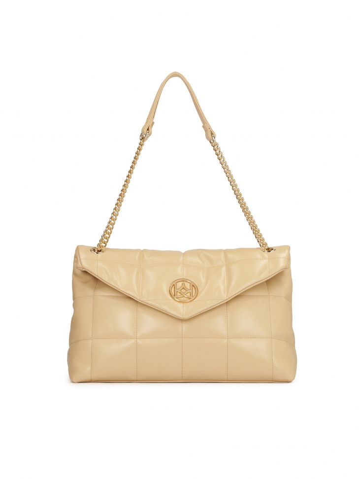 Borsa in pelle con motivo trapuntato DIVA