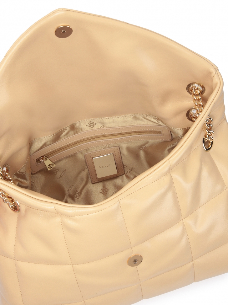 Borsa in pelle con motivo trapuntato DIVA