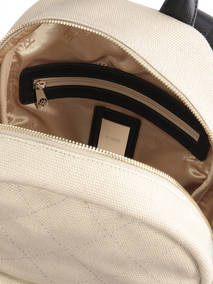 Zaino da donna beige e nero MILLY