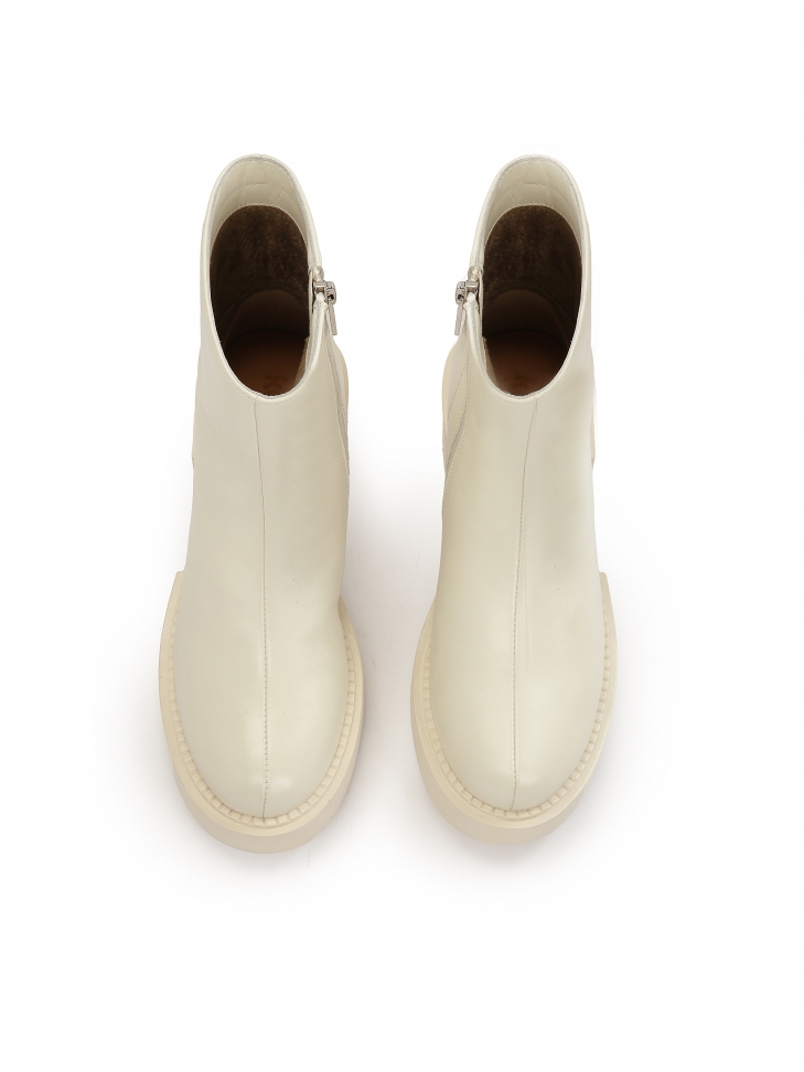 Stivaletto bianco sporco da donna LENORE