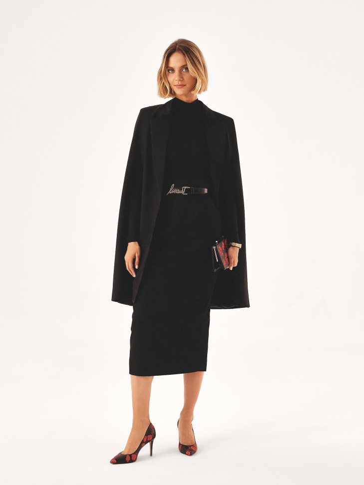 Décolleté nere con motivo floreale ricamato NEW PARIS