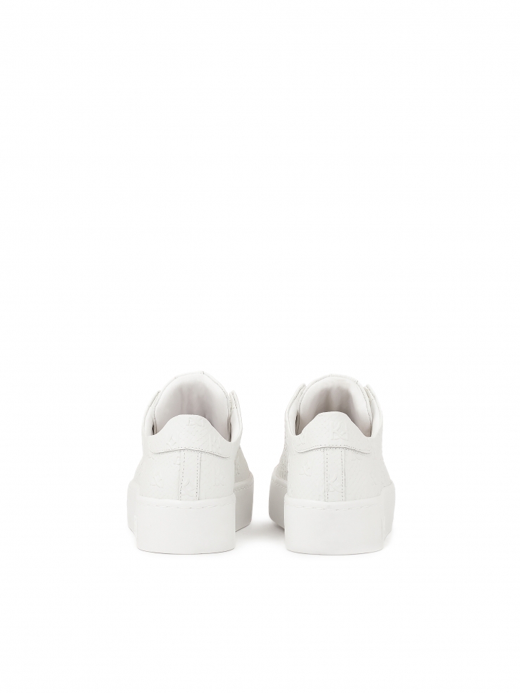 Sneakers bianche con monogramma KAZAR in rilievo MALIA