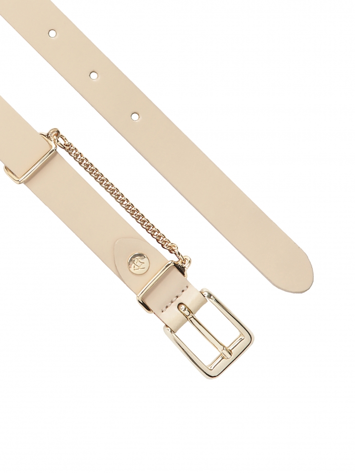 Cintura da donna beige con catena SULLY