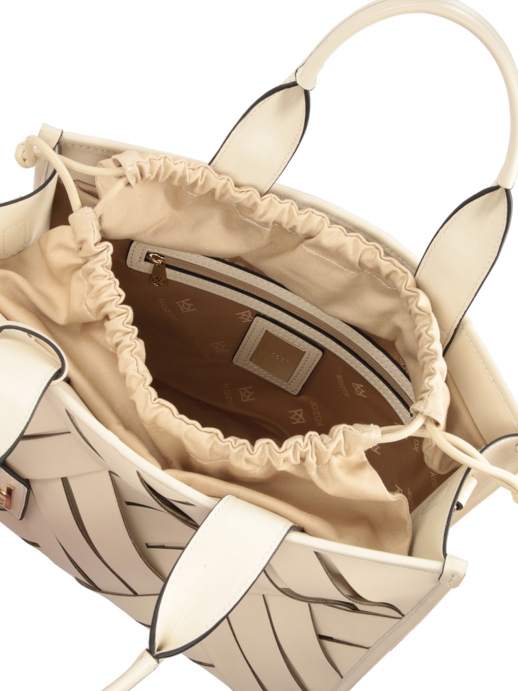 Borsa tote in pelle intrecciata CARLLA