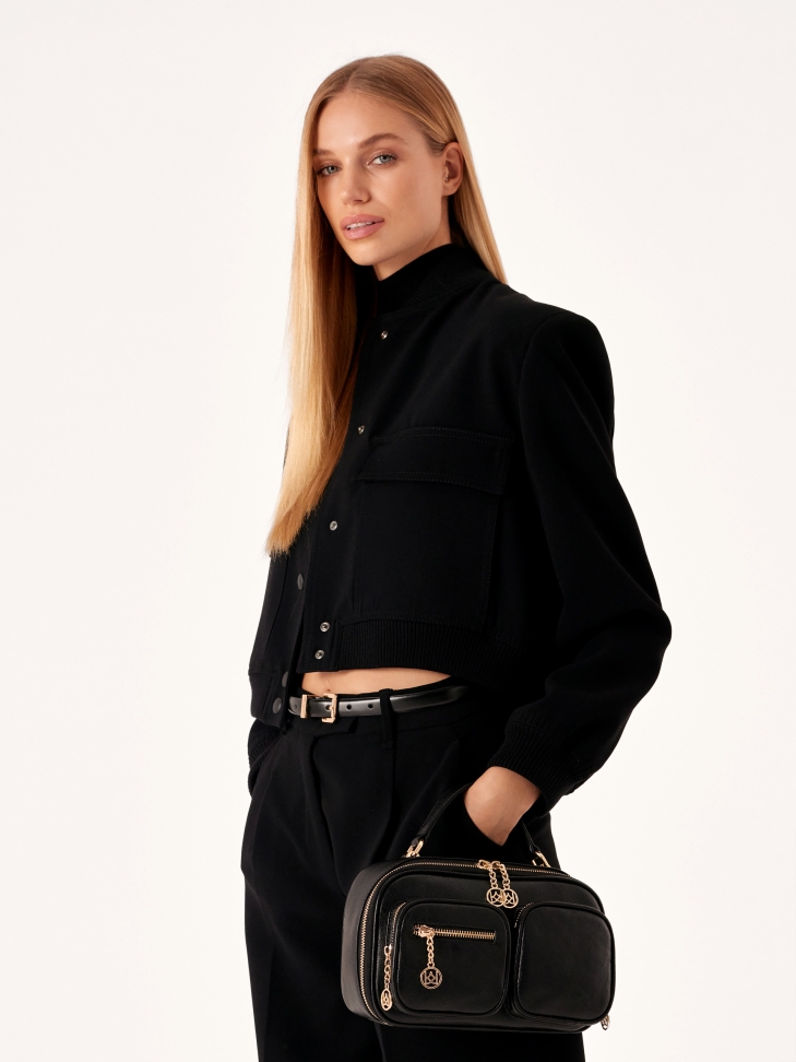 Cintura stretta da donna in pelle con fibbia quadrata SHERRY