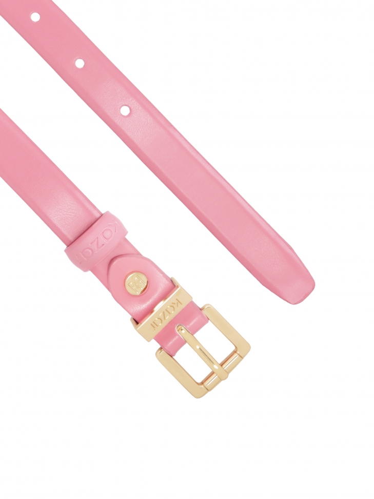Cintura stretta rosa con fibbia dorata  SHERRY