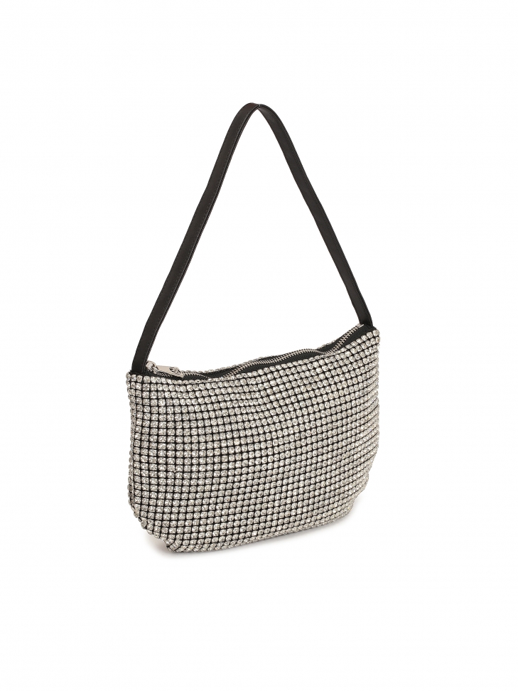 Borsa lucida con zirconi PARTY