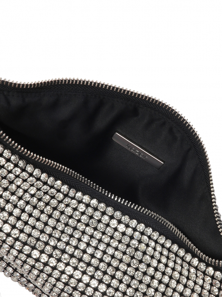 Borsa lucida con zirconi PARTY