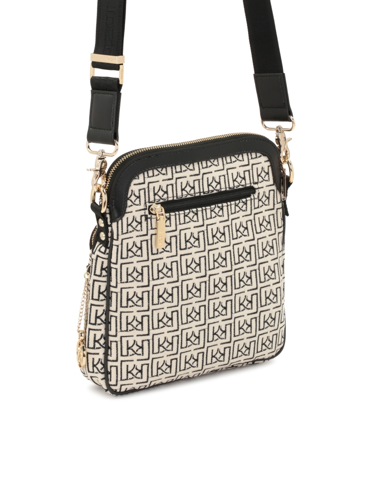 Borsa urbana da donna in tessuto con motivo ricamato JOLINE