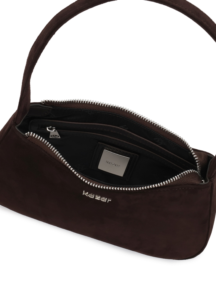 Borsa a tracolla baguette marrone TILDA MINI