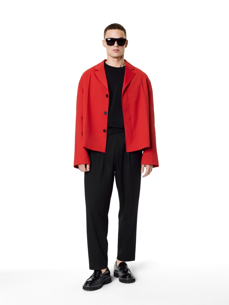 Mocassini neri cuciti con filo bianco KS BLADEN