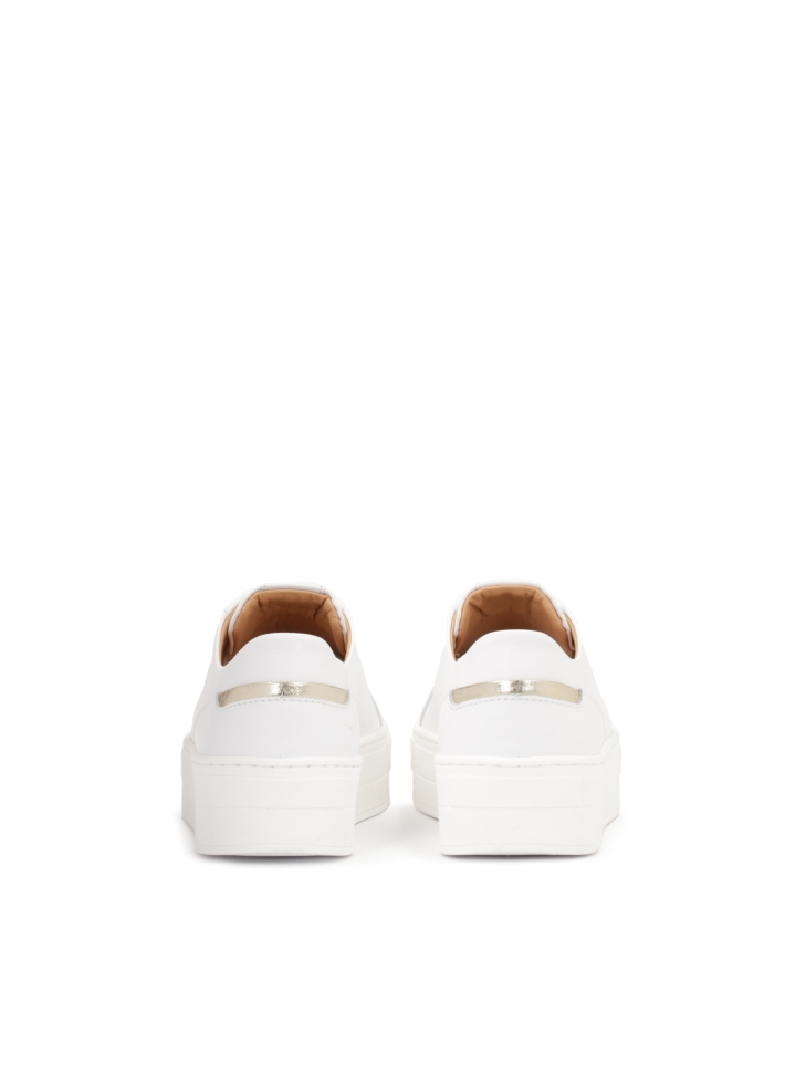 Sneakers in pelle con elementi dorati OASIS