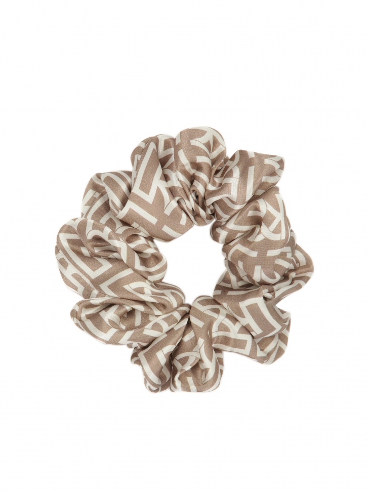 Elastico per capelli in raso con monogramma PAPILLON