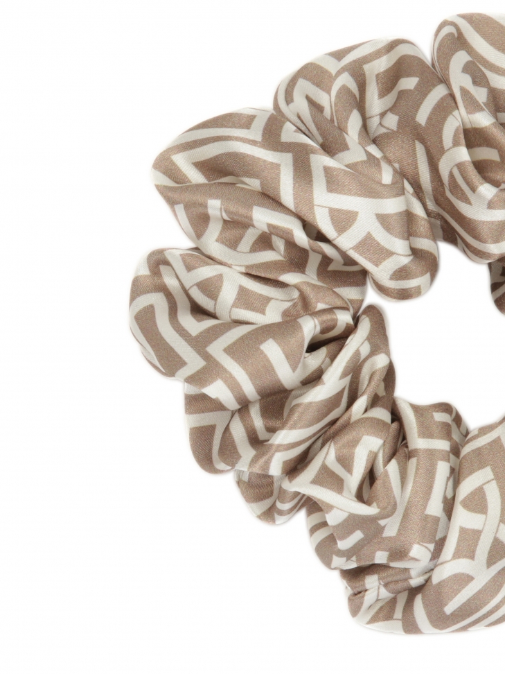 Elastico per capelli in raso con monogramma PAPILLON
