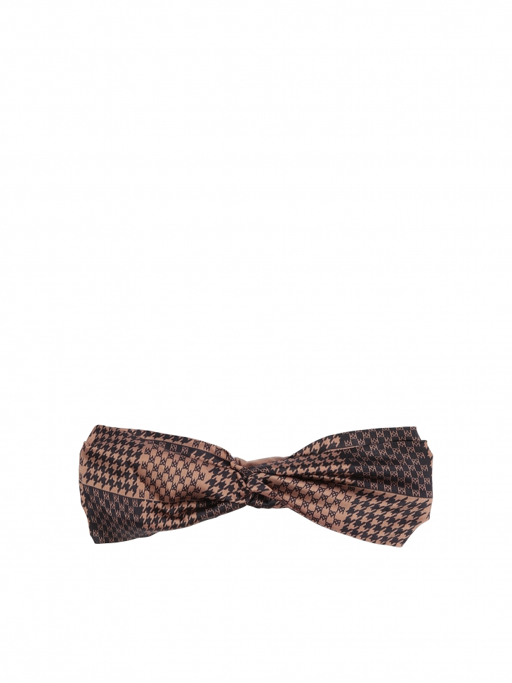 Fascia per capelli grigia con monogrammi KAZAR GENEVA