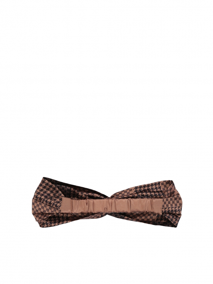 Fascia per capelli grigia con monogrammi KAZAR GENEVA