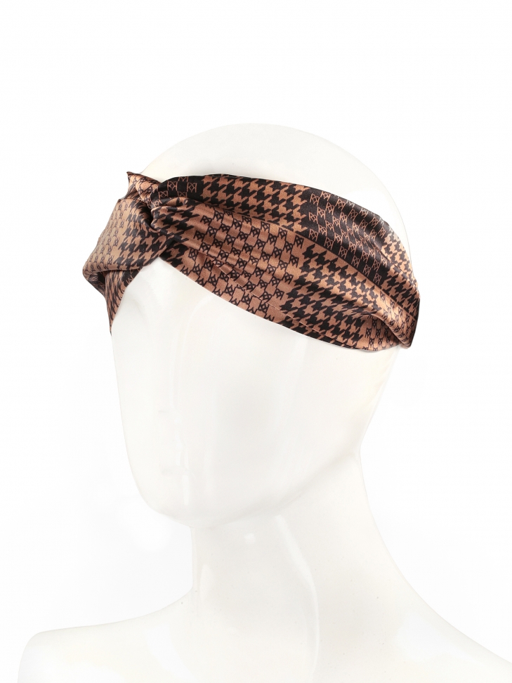 Fascia per capelli grigia con monogrammi KAZAR GENEVA