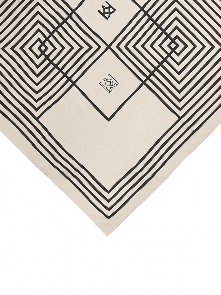 Sciarpa d'argento in seta delicata GRETNA