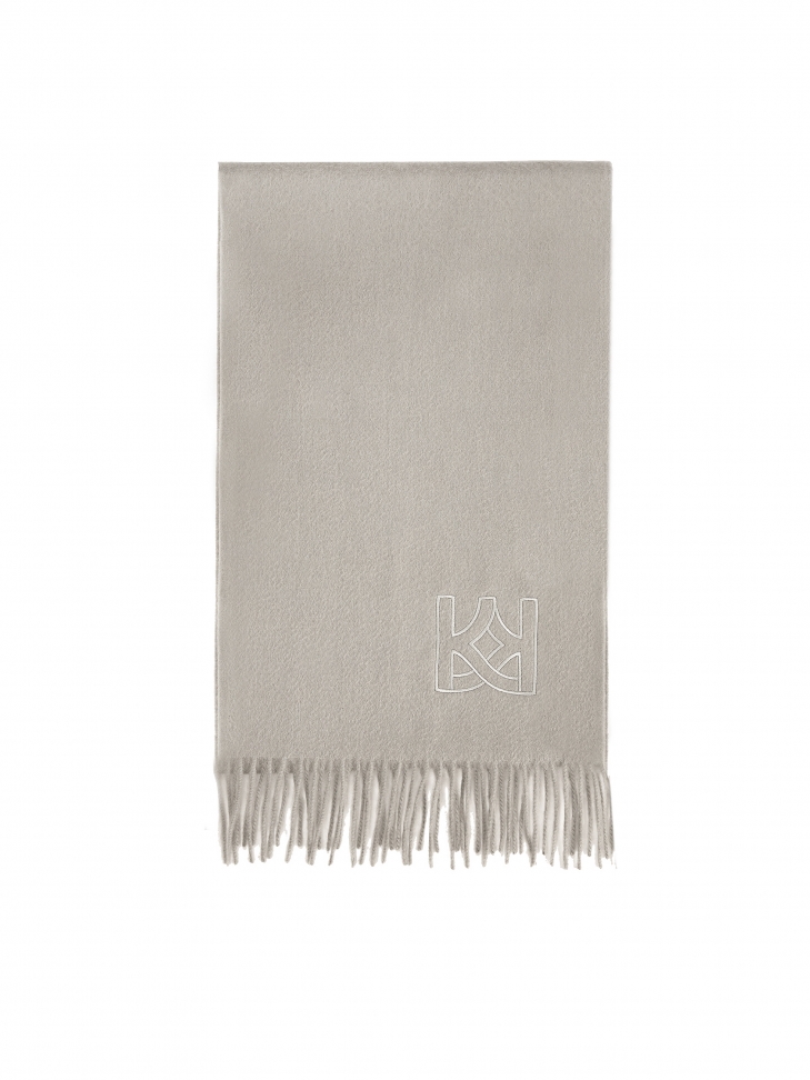Sciarpa di lusso in cashmere di colore grigio CASHMY