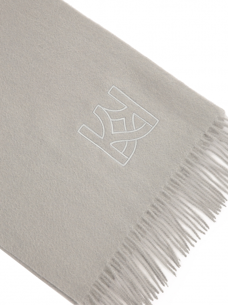Sciarpa di lusso in cashmere di colore grigio CASHMY