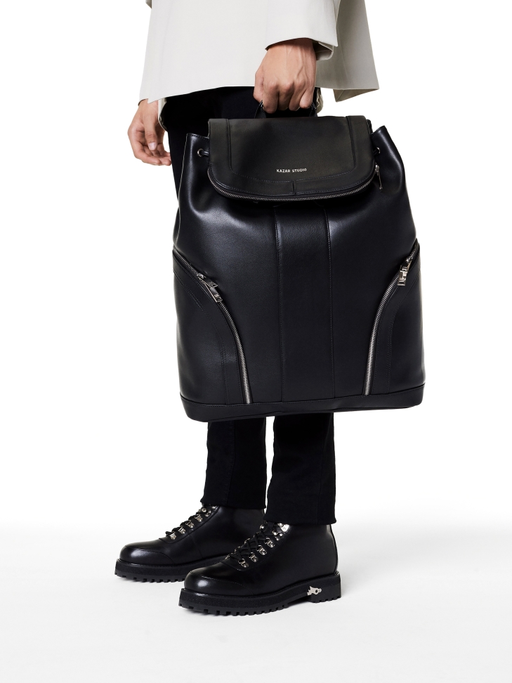 Zaino in pelle con scomparto per laptop BRYDEN