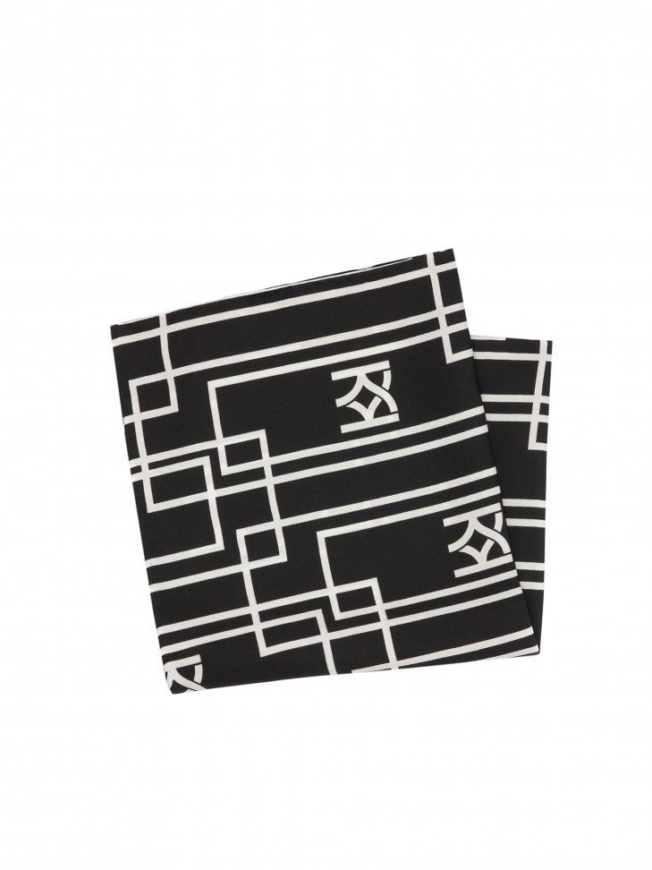 Elegante pochette da taschino in seta a fantasia DAUKAT