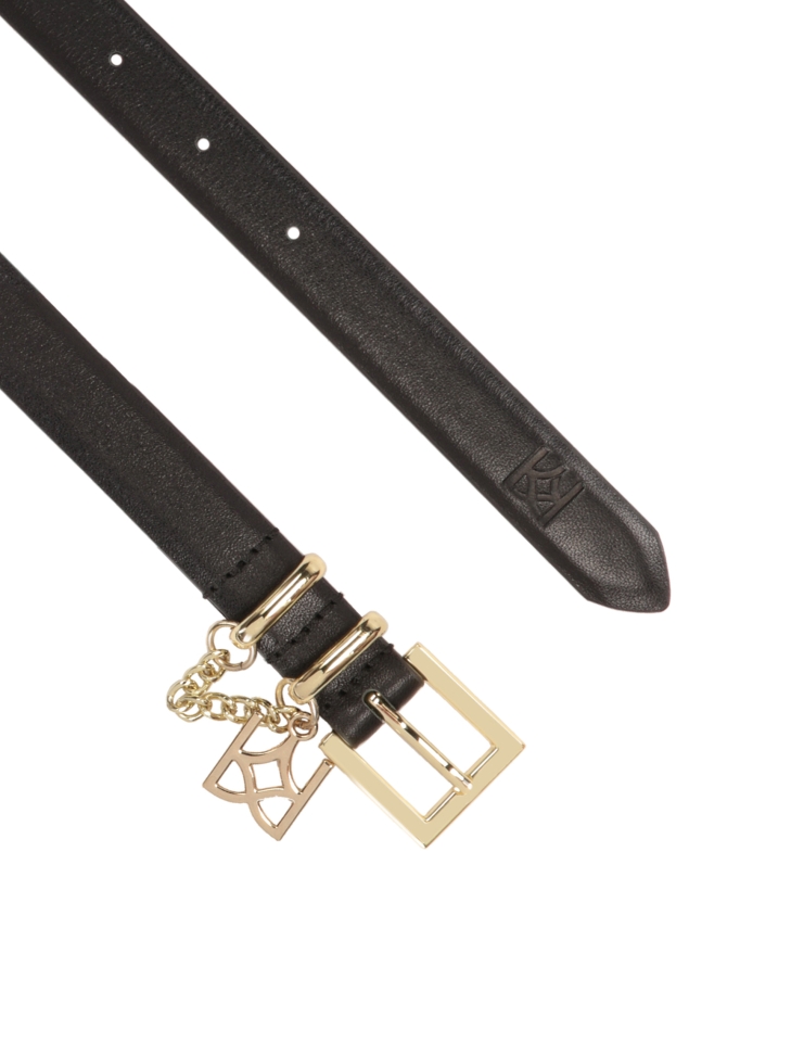 Cintura sottile di gusto con catena e monogramma KAZAR CARROLL