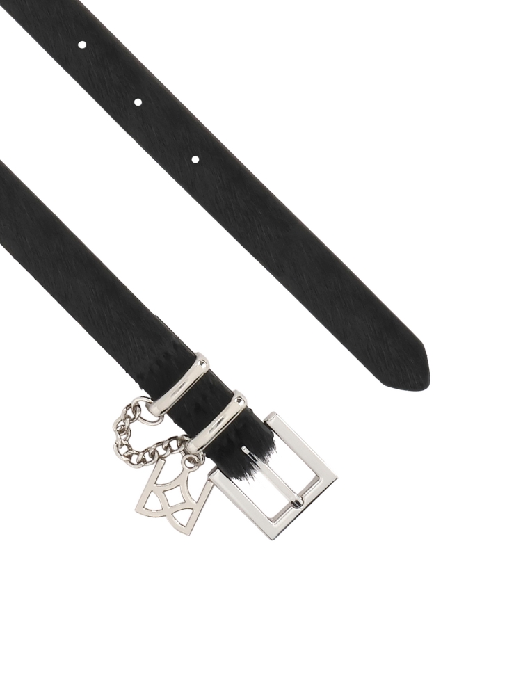 Cintura nera con setole naturali CARROLL