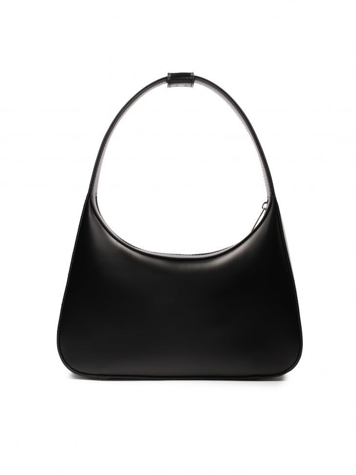 Elegante borsetta nera con superficie liscia KS TESS