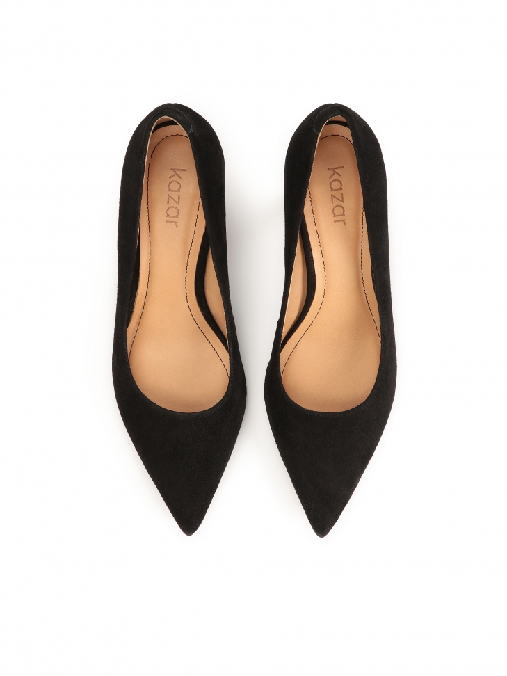 Décolleté minimal in pelle scamosciata ROSIE