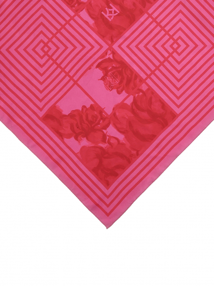 Elegante sciarpa di seta di grandi dimensioni con motivo floreale SEYNA L