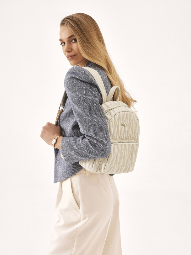 Zaino in pelle trapuntata MOXIE