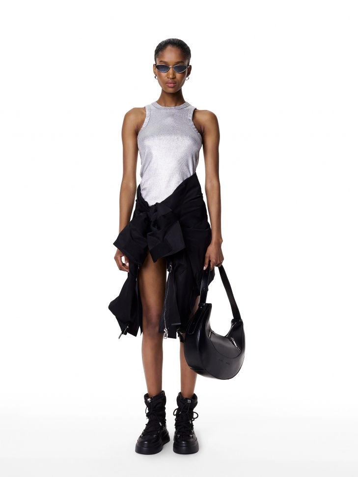 Scarponi da neve neri con suola spessa ARGENTA