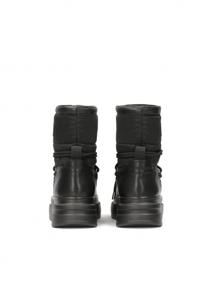 Scarponi da neve neri con suola spessa ARGENTA