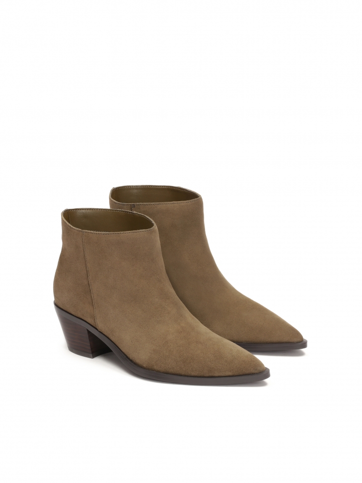 Stivali da cowboy bassi in pelle scamosciata ROSEAU