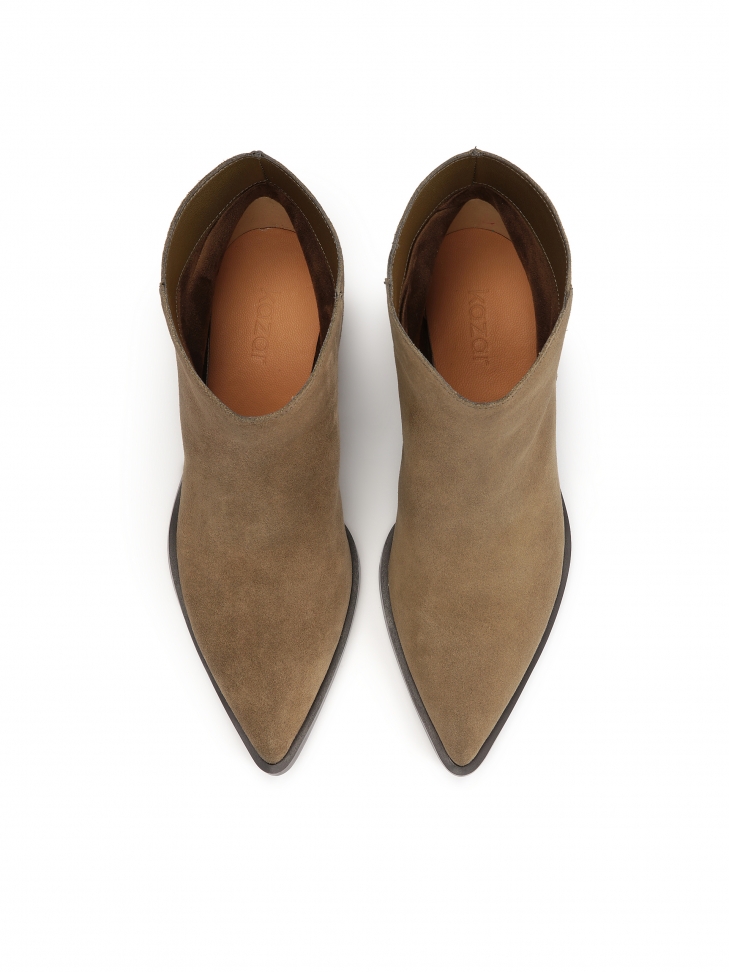 Stivali da cowboy bassi in pelle scamosciata ROSEAU