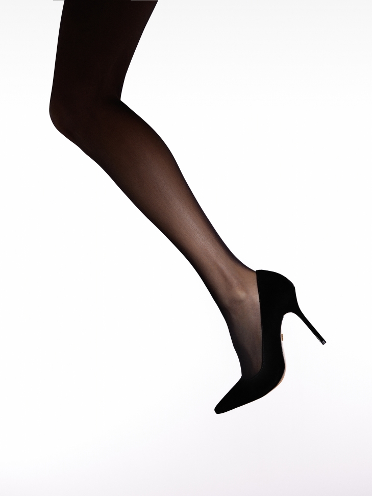 Collant nero liscio opaco 20 DEN NETTIE