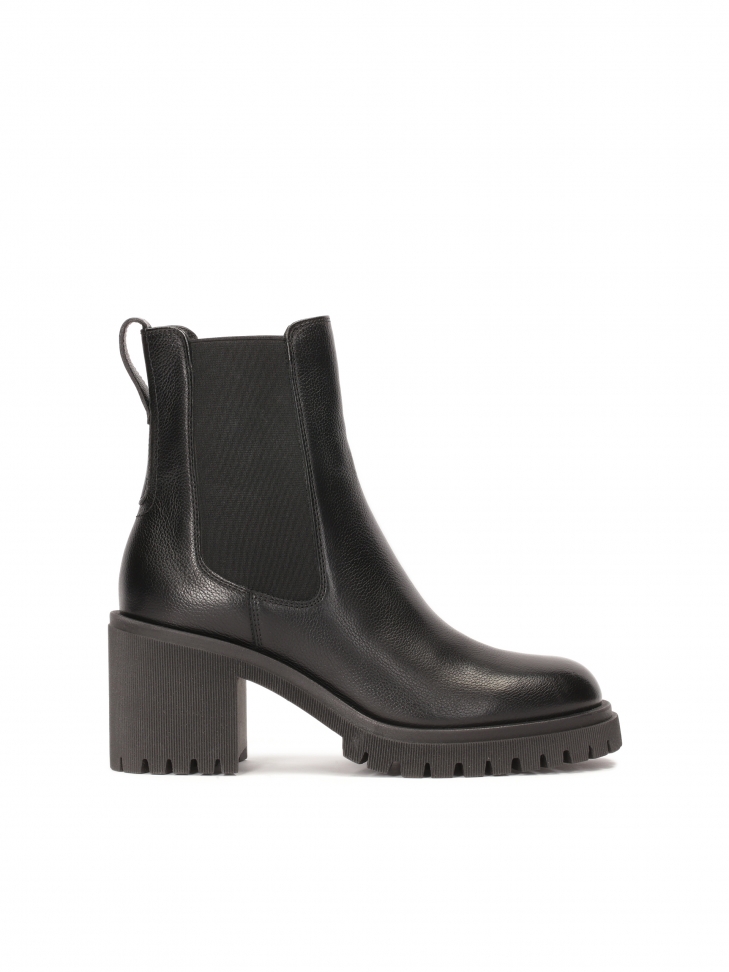 Stivali classici in pelle con inserti elastici  AYLIN