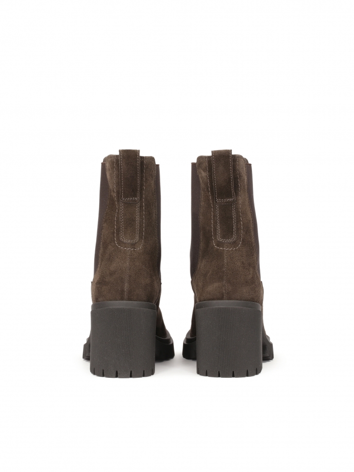 Stivali con tacco in camoscio con elastici  AYLIN