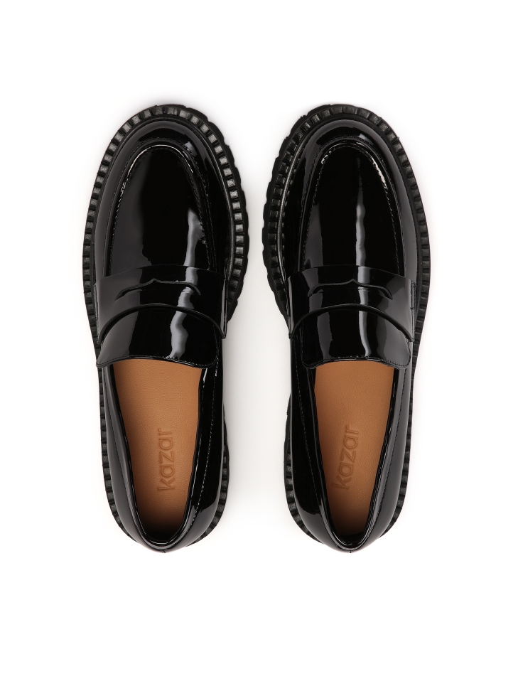 Scarpe in vernice con suola a binario ESSEN