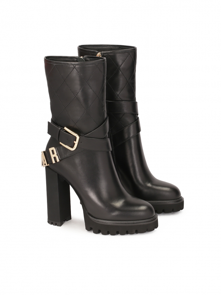 Stivaletto a spillo con cinturino logato attorno alla tomaia MORENA