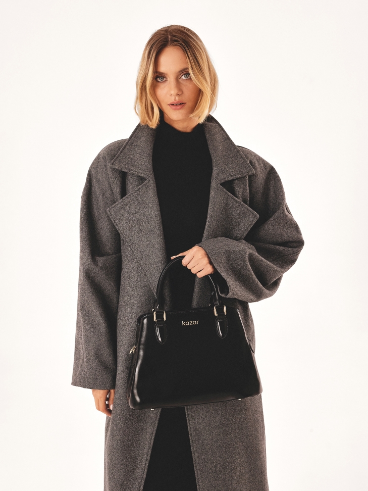 Borsa nera casual per mano e spalla LIESE