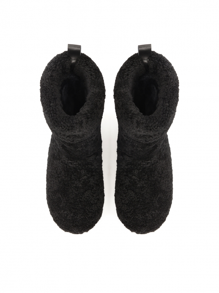 Stivali da neve neri con lana di pecora  KS IRIS