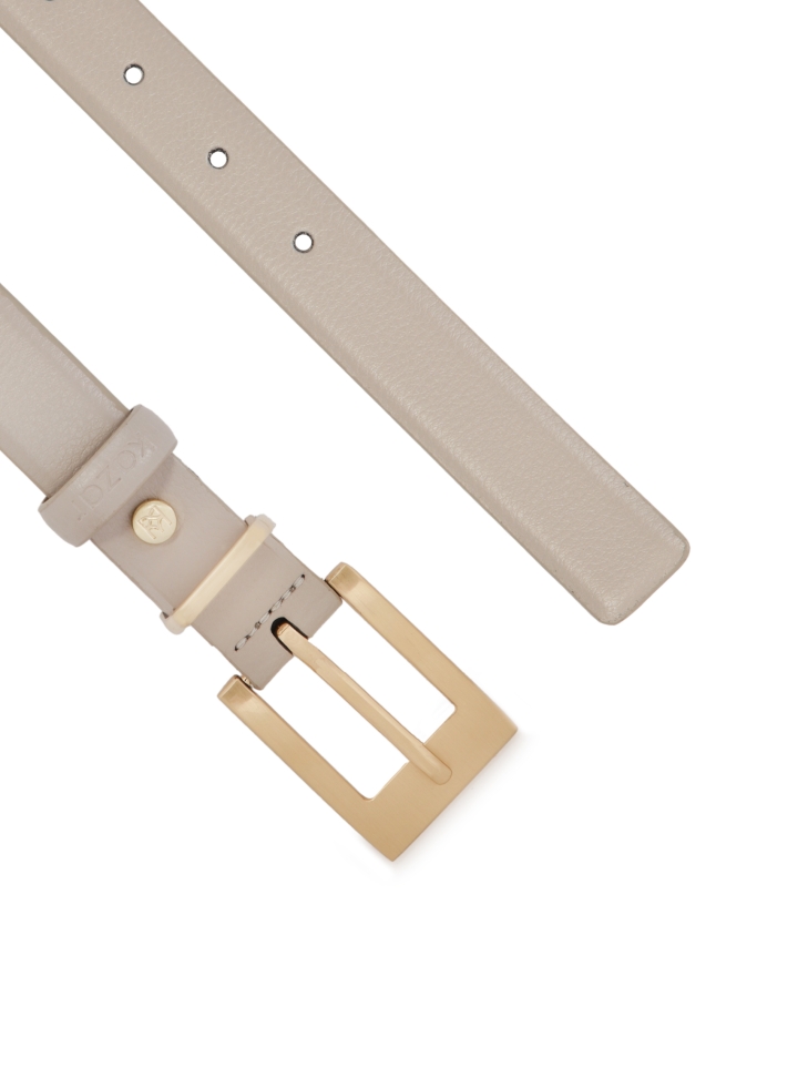 Cintura in pelle grigia AGUADA