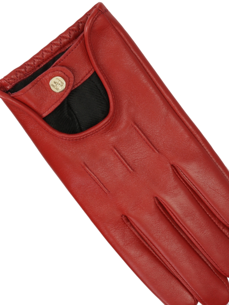 Guanti in pelle rossa con tagli  GALLIA