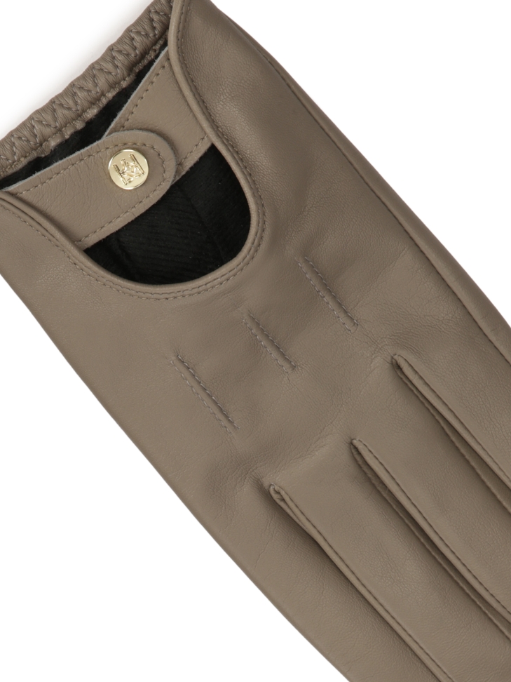 Guanti da auto in colore tortora GALLIA