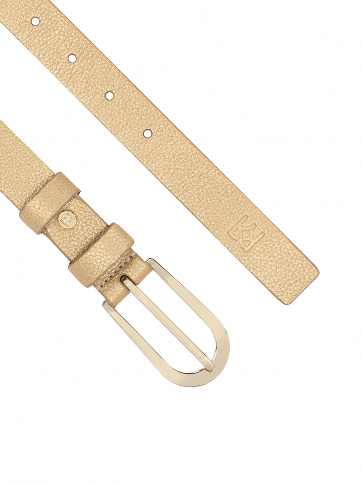 Cintura dorata di buon gusto con fibbia arrotondata  AYLA