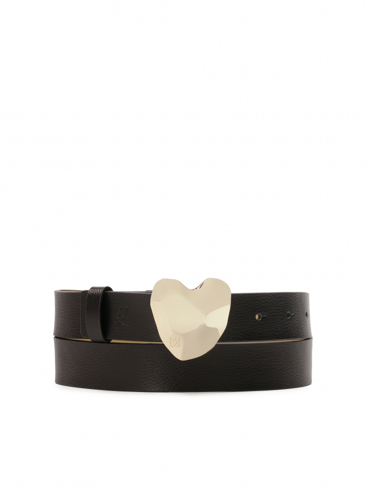 Elegante cintura stretta in pelle con fibbia decorativa  MEADE